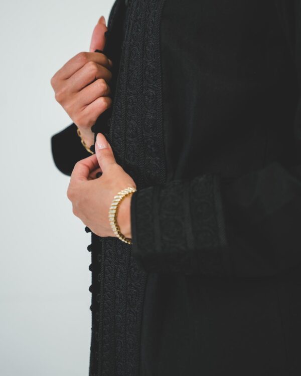 One-piece open caftan (black kimono top) - Image 3