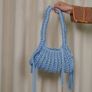 Sky Blue Crochet Bag