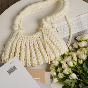 Ivory Crochet Bag