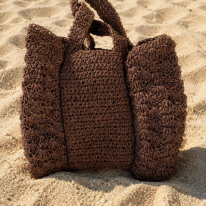 Raffia Crochet Tote Bag