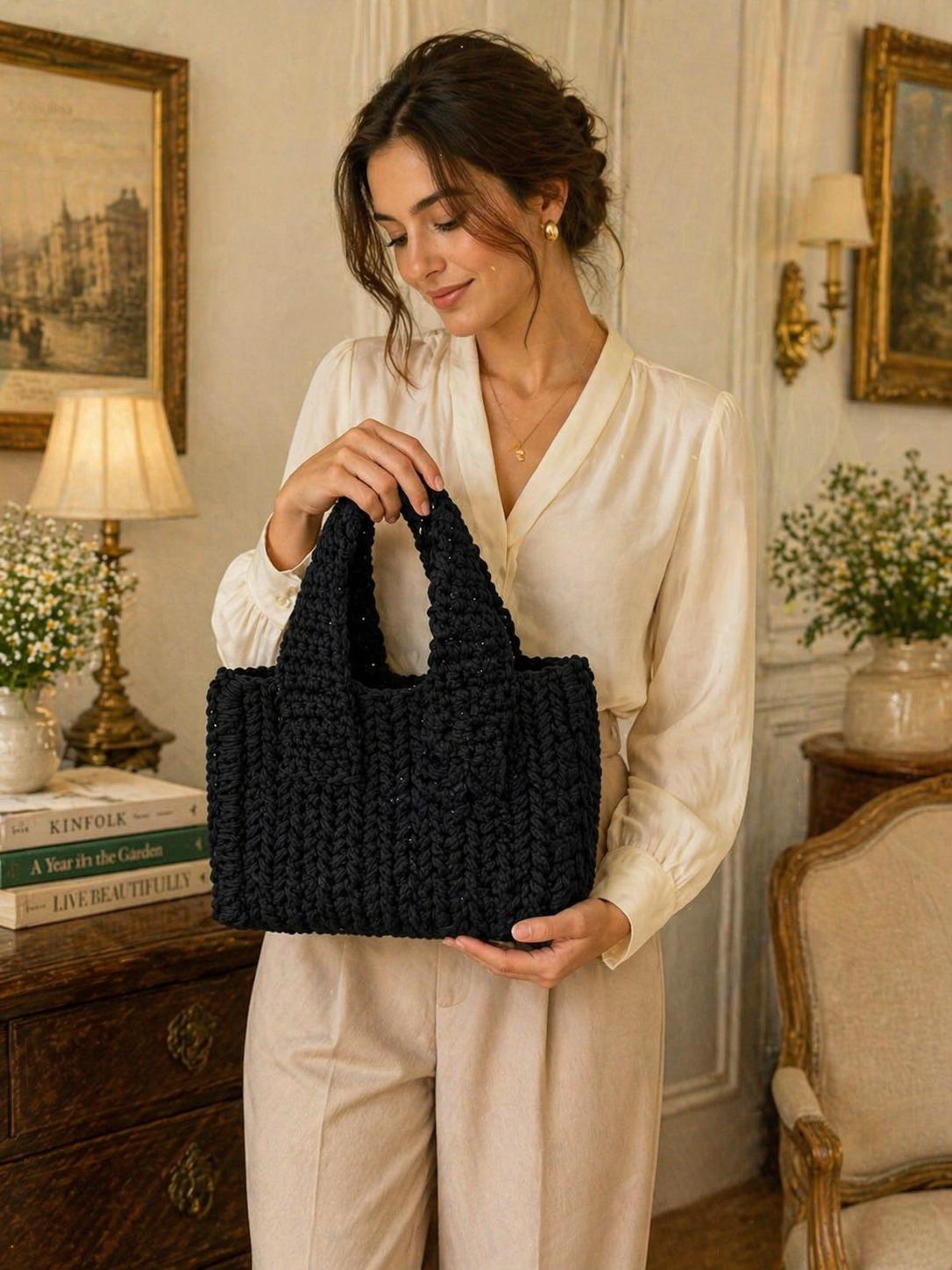 Pocket Classic Crochet Bag - Image 2