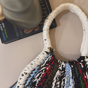 Multicolor Stripe Crochet Bag
