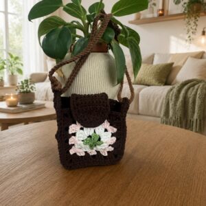Miu Miu-Inspired Granny Square Mini Bag