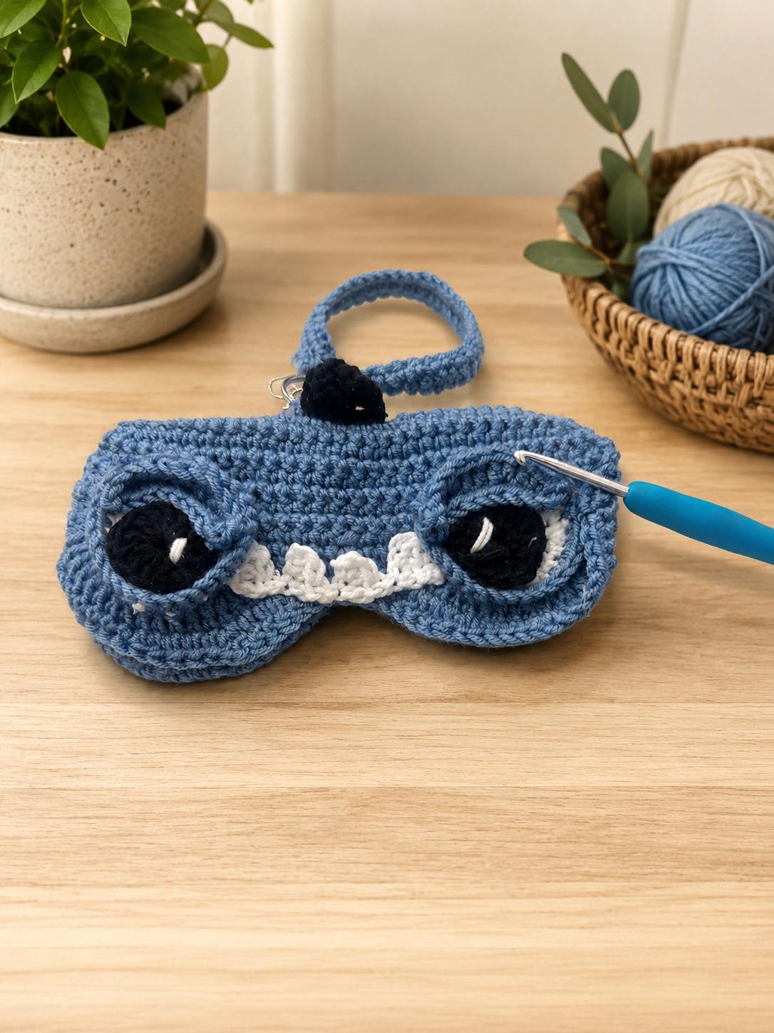 Handmade Crochet Shark Glasses Holder - Image 5