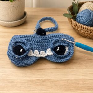Handmade Crochet Shark Glasses Holder