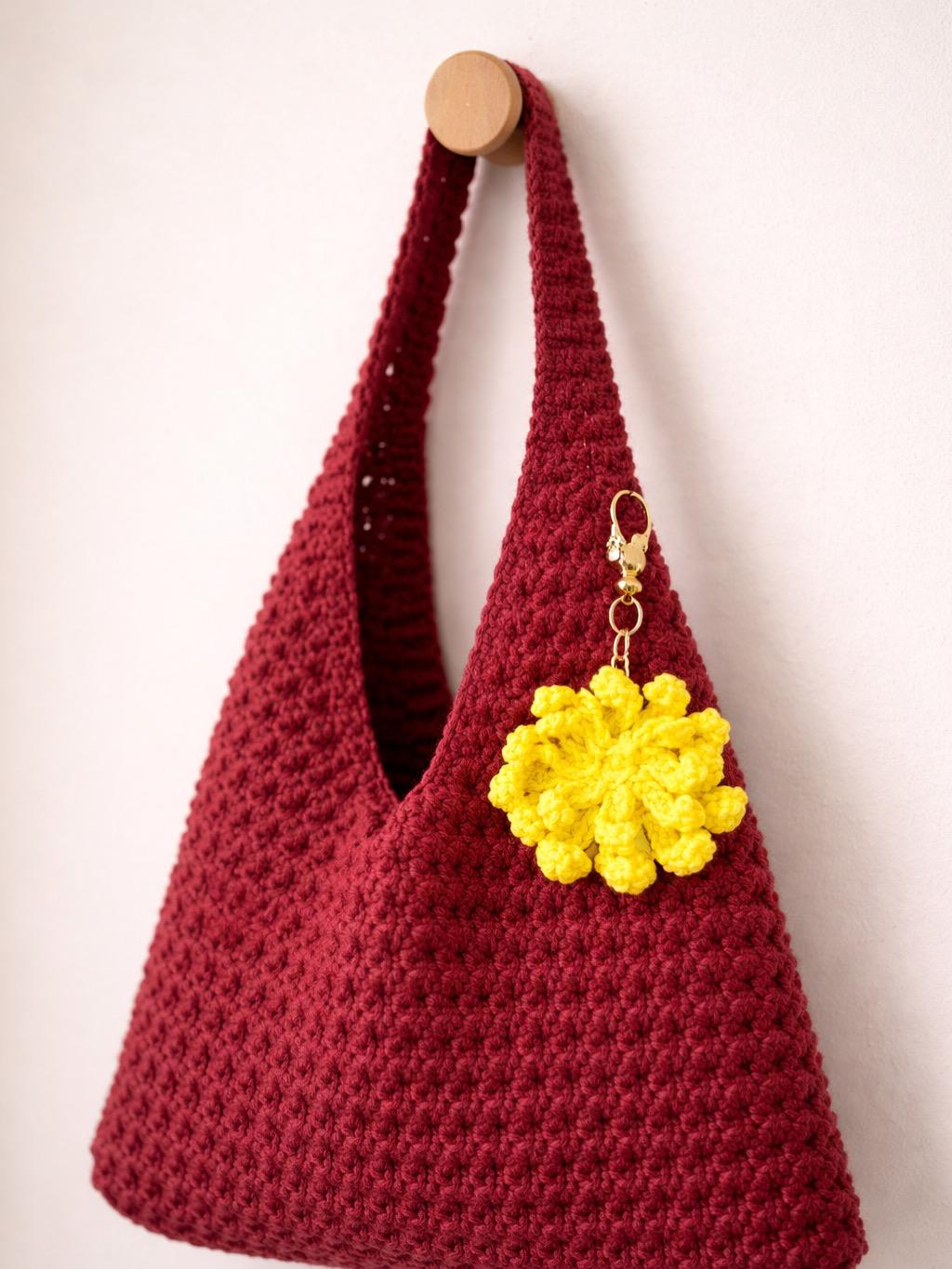 Handmade Crochet Arfaj Bag Charm - Image 3